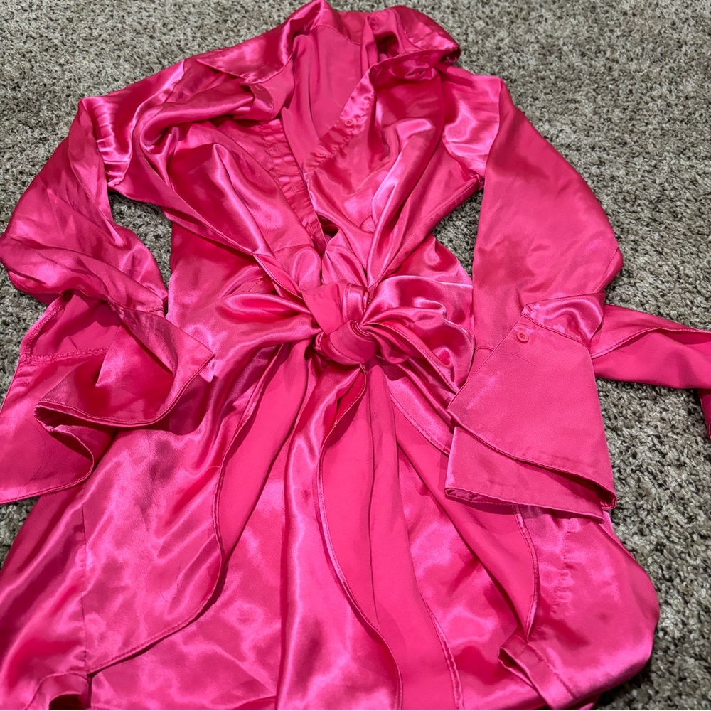 Pink Silk Dress